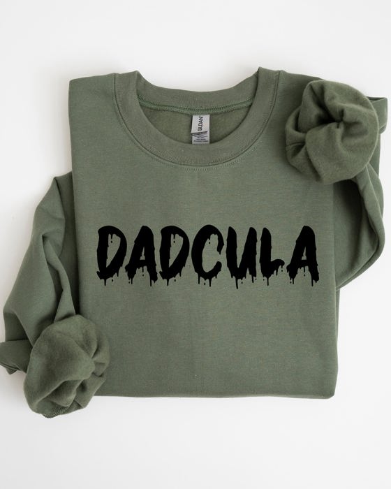 Dadcula Spooky Bat Ghost Witch Skull Aesthetic Meme Halloween Costume Sweatshirt