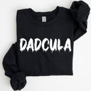 Large Black Dadcula Spooky Bat Ghost Witch Skull Aesthetic Meme Halloween Costume Sweatshirt