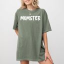  Momster Graphic Skeleton Ghost Witch Skull Meme Halloween Costume Comfort Colors Tee