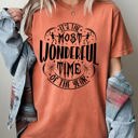  It's The Most Wonderful Time Of The Year Skeleton Spider Web Witch Skull Spooky Halloween Costume Comfort Colors Tee