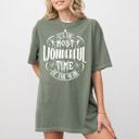  It's The Most Wonderful Time Of The Year Skeleton Spider Web Witch Skull Spooky Halloween Costume Comfort Colors Tee