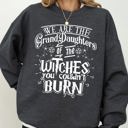  Granddaughters of the Witches Skeleton Witch Spooky Aesthetic Halloween Meme Costume Sweatshirt