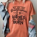 Medium Yam Granddaughters Of The Witches Skeleton Witch Skull Spooky Aesthetic Meme Halloween Costume Comfort Colors Tee