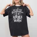 Large Black Granddaughters Of The Witches Skeleton Witch Skull Spooky Aesthetic Meme Halloween Costume Comfort Colors Tee