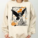 XXL Sand Fairy Skeleton Ghost Skull Spooky Aesthetic Meme Halloween Costume Graphic Sweatshirt