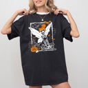XXL Black Fairy Skeleton Ghost Skull Spooky Aesthetic Meme Halloween Costume Comfort Colors Tee