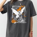 Medium Pepper Dark Gray Fairy Skeleton Ghost Skull Spooky Aesthetic Meme Halloween Costume Comfort Colors Tee