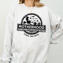 Large Ash Light Gray Motherhood, Witch, Ghost, Skull, Spooky, Aesthetic, Meme, Halloween, Costume Sweatshirt