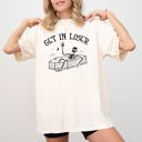 XL Ivory Cream Get In Loser Skeleton Witch Ghost Skull Spooky Aesthetic Meme Halloween Costume Comfort Colors Tee