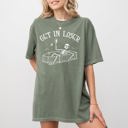 XXL Moss Dark Green Get In Loser Skeleton Witch Ghost Skull Spooky Aesthetic Meme Halloween Costume Comfort Colors Tee