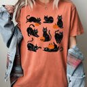 XXL Yam Mini Cats and Pumpkins Skeleton Witch Ghost Skull Spooky Aesthetic Meme Halloween Costume Comfort Colors Tee