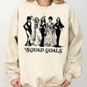XXL Sand Squad Goals Skeleton Ghost Witch Skull Spooky Meme Halloween Costume Crew Sweatshirt