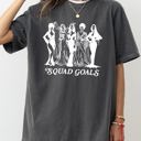  Squad Goals Skeleton Ghost Witch Skull Spooky Halloween Meme Graphic Comfort Colors Tee