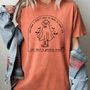 Small Yam Ghostly Scene Ghosts Skeleton Witch Skull Spooky Meme Halloween Costume Comfort Colors Tee