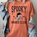 XXL Yam Spooky Babes Club Ghost Skeleton Witch Skull Aesthetic Meme Halloween Costume Comfort Colors Tee