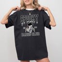 Large Black Spooky Babes Club Ghost Skeleton Witch Skull Aesthetic Meme Halloween Costume Comfort Colors Tee