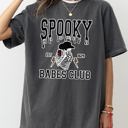 XL Pepper Dark Gray Spooky Babes Club Ghost Skeleton Witch Skull Aesthetic Meme Halloween Costume Comfort Colors Tee