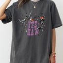 XXL Pepper Dark Gray Yee Haw Dancing Skeletons Western Witch Skull Aesthetic Meme Halloween Costume Comfort Colors Tee