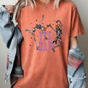 Large Yam Yee Haw Dancing Skeletons Western Witch Skull Aesthetic Meme Halloween Costume Comfort Colors Tee