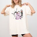 Small Ivory Cream Yee Haw Dancing Skeletons Western Witch Skull Aesthetic Meme Halloween Costume Comfort Colors Tee