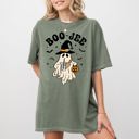 XL Moss Dark Green Boo-Jee Halloween Cowboy Ghost Western Skeleton Witch Skull Graphic Comfort Colors Tee