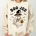 Small Sand Boo-Jee Cowboy Ghost Western Skeleton Witch Skull Aesthetic Meme Halloween Costume Sweatshirt