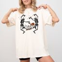 Small Ivory Cream Tis The Season Spooky Skeleton Ghost Witch Skull Halloween Edition Comfort Colors Tee
