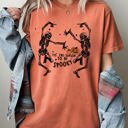 Small Yam Tis The Season Spooky Skeleton Ghost Witch Skull Halloween Edition Comfort Colors Tee