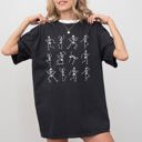 Large Black Mini Dancing Skeletons Ghost Western Witch Skull Vintage Meme Halloween Costume Comfort Colors Tee