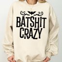 XL Sand Batshit Crazy Skeletons Ghost Western Witch Skull Aesthetic Meme Halloween Costume Sweatshirt