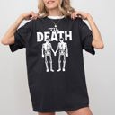  Til Death Skeleton Lovers Ghost Western Witch Halloween Costume Comfort Colors Tee