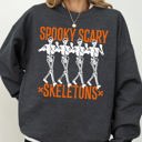  Spooky Scary Skeleton Ghost Witch Halloween Costume Nighttime Party Graphic Sweatshirt