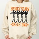 XL Sand Spooky Scary Skeleton Ghost Witch Halloween Costume Nighttime Party Graphic Sweatshirt