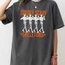Medium Pepper Dark Gray Spooky Scary Skeleton Skull Ghost Western Witch Aesthetic Halloween Costume Comfort Colors Tee