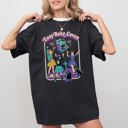 XL Black Easy-Bake Coven Retro Ghost Spooky Skeleton Witch Halloween Costume Meme Comfort Colors Tee