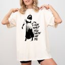 XXL Ivory Cream Look What You Made Me Do Skeleton Ghost Spooky Halloween Witch Meme Comfort Colors Tee