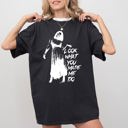 XL Black Look What You Made Me Do Skeleton Ghost Spooky Halloween Witch Meme Comfort Colors Tee