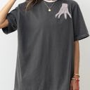 XL Pepper Dark Gray The Addams Hand Neck Skeleton Ghost Spooky Scary Skull Western Witch Aesthetic Meme Halloween Costume Comfort Colors Tee