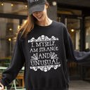  Strange And Unusual Skeleton Ghost Spooky Scary Skull Western Witch Aesthetic Meme Halloween Costume Sweatshirt