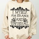 XXXL Sand Strange And Unusual Skeleton Ghost Spooky Scary Skull Western Witch Aesthetic Meme Halloween Costume Sweatshirt