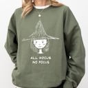  All Hocus No Pocus Witch Skeleton Halloween Spooky Costume Meme Ready Sweatshirt