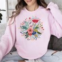  Circular Floral Folk Art Sweatshirt