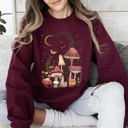  Mystical Mushroom Forest Moonlit Glade Spirit Realm Edition Nature Inspired Sweatshirt