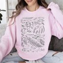 Vintage Fern Illustration Sweatshirt