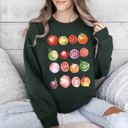 Small Forest Green Ripe Tomato Print, Garden Fresh Garden Produce Theme Artwork For Garden Lovers Sweatshirt
