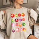 XXXL Sand Ripe Tomato Print, Garden Fresh Garden Produce Theme Artwork For Garden Lovers Sweatshirt