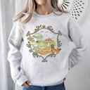  Grow Your Own Way Mushrooms Moth Flowers Nature Cottage Nature Inspired Sweatshirt