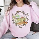  Grow Your Own Way Mushrooms Moth Flowers Nature Cottage Nature Inspired Sweatshirt
