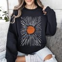  Boho Starburst Celestial Retro Cosmic Night Sky Print Design For Everyday Wear Sweatshirt