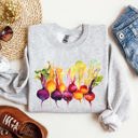  Beets Watercolor Vegetables Gardening Artistic Illustration Sweatshirt